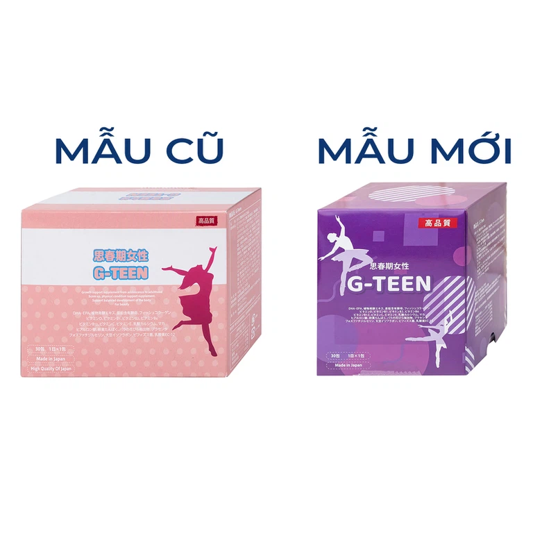 Thực phẩm bảo vệ sức khỏe G-TEEN Kenko hỗ trợ phát triển cho bé gái giai đoạn dậy thì (30 gói x 15g)