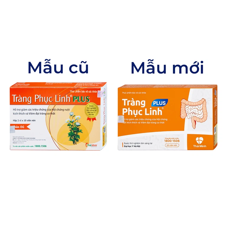 Viên uống Tràng Phục Linh Plus Thái Minh hỗ trợ giảm các triệu chứng của hội chứng ruột (2 vỉ x 10 viên)