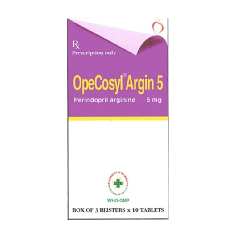 Thuốc OpeCosyl Argin 5 OPV điều trị tăng huyết áp, suy tim sung huyết, bệnh động mạch vành ổn định
