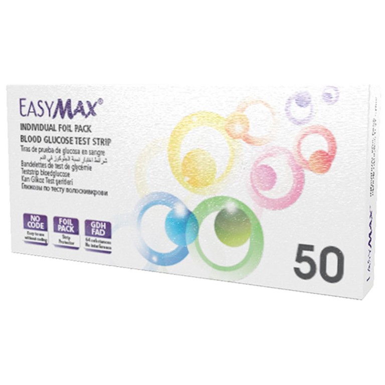 Que thử đường huyết Easy Max dạng vỉ cho kết quả trong 5 giây (50 cái)