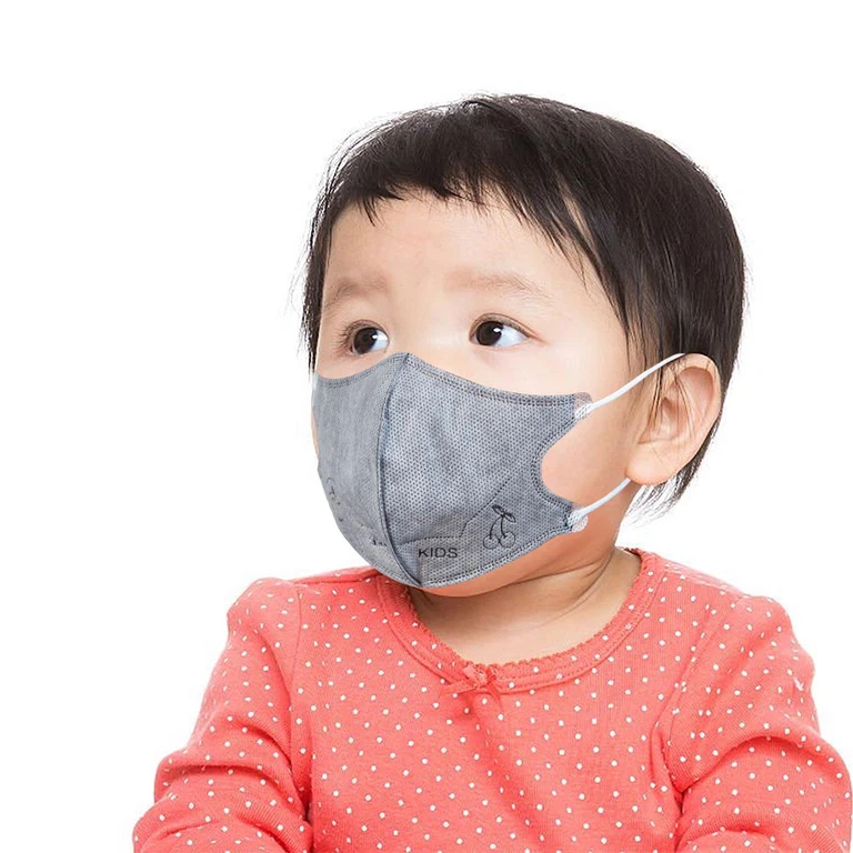 Khẩu trang 3D trẻ em Dolphin Mask 4 lớp ngăn giọt bắn, vi khuẩn, khói bụi (10 cái)