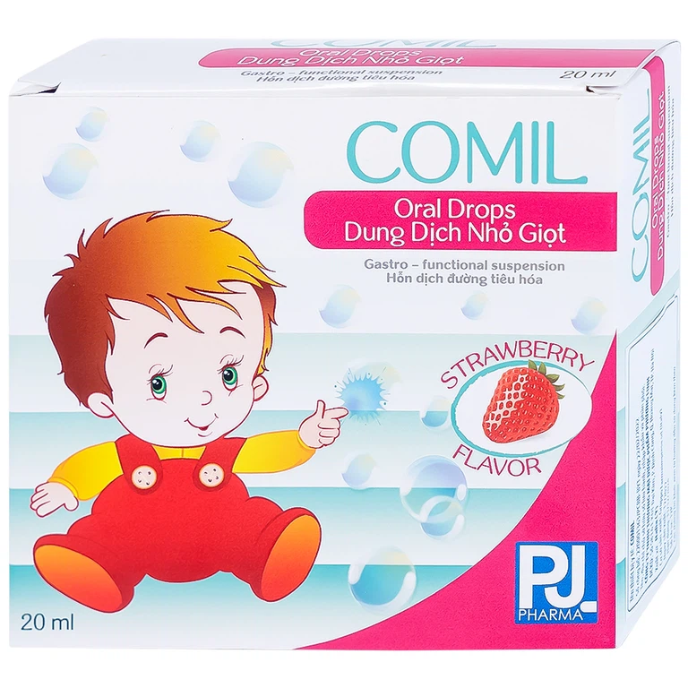 Dung dịch nhỏ giọt Comil PJ Pharma giảm rối loạn tiêu hóa, chướng bụng, đầy hơi, nôn trớ ở trẻ (20ml)