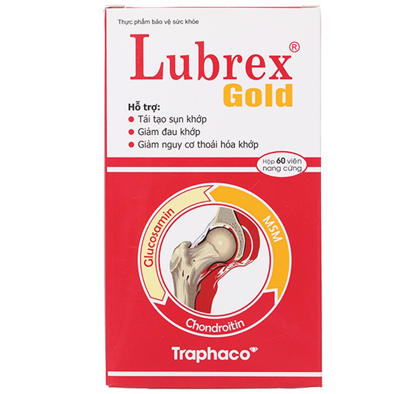 Viên uống Lubrex 250mg Traphaco tái tạo sụn, giảm đau khớp, giảm nguy cơ thoái hóa khớp (6 vỉ x 10 viên)