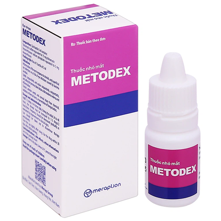 Thuốc nhỏ mắt Metodex Merap điều trị viêm, nhiễm khuẩn ở mắt (5ml)