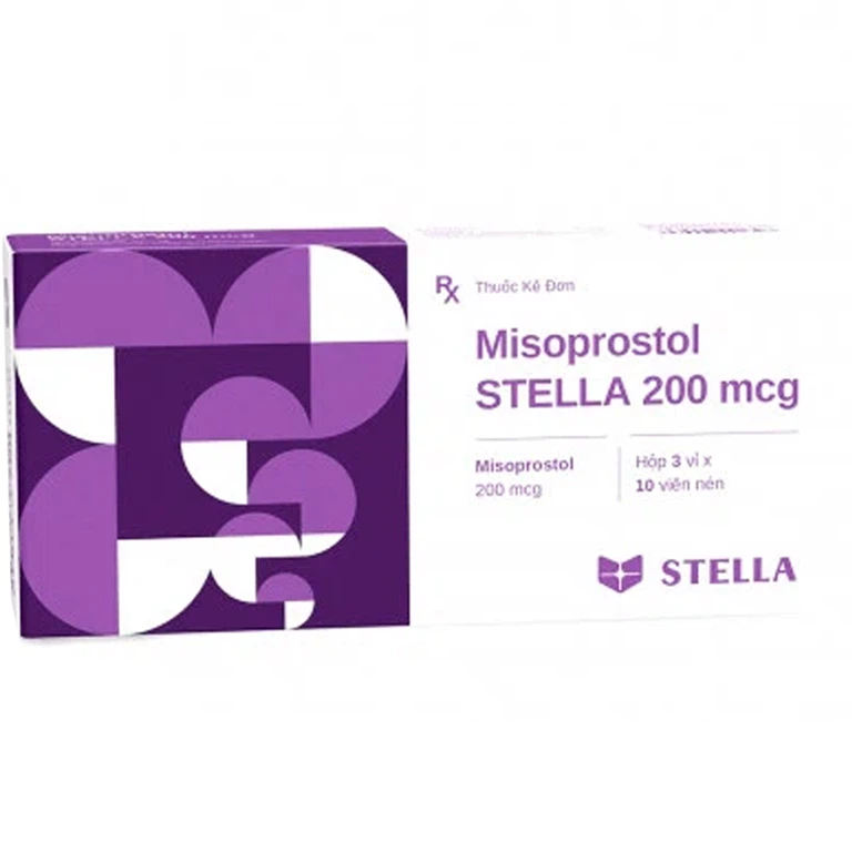 Viên nén Misoprostol Stella 200mcg giảm nguy cơ loét dạ dày (3 vỉ x 10 viên)