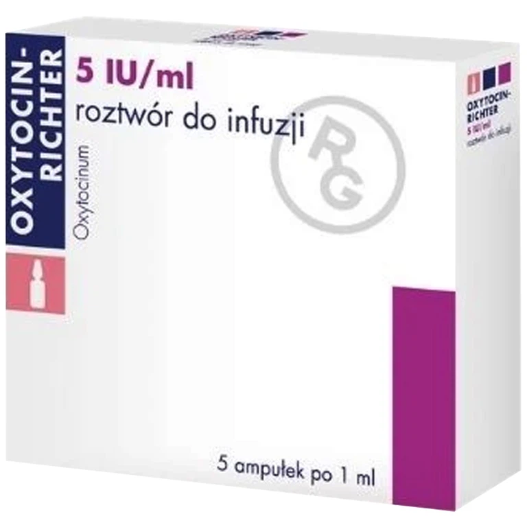 Thuốc Oxytocin 5 IU/ml chỉ định trong giục sinh, điều trị hỗ trợ khi sảy thai không hoàn toàn (20 vỉ x 5 ống x 1ml)