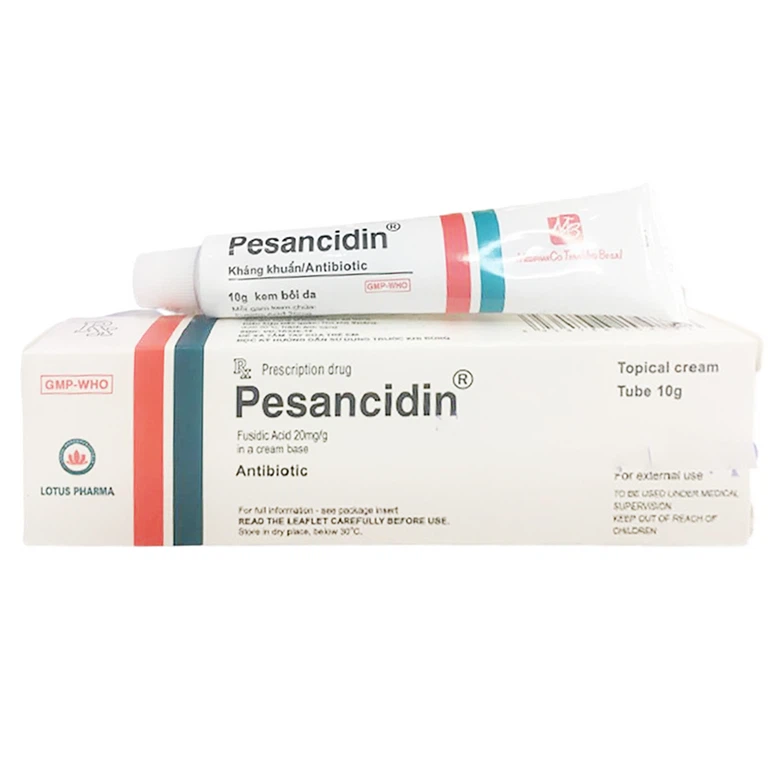 Kem bôi da Pesancidin Medipharco điều trị nhiễm trùng da (10g) 