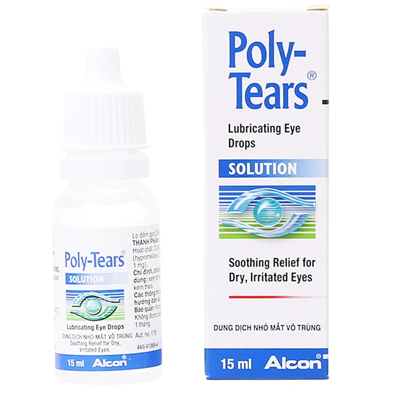 Thuốc nhỏ mắt Poly-Tears Alcon điều trị hội chứng khô mắt, giảm tiết nước mắt (15ml)