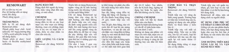 Dung dịch bôi ngoài da Remowart Farmalabor điều trị mụn cóc, chai chân và chai sần trên da (10ml)