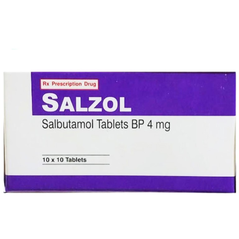 Thuốc Salzol 4mg Windlas Biotech điều trị các chứng hen suyễn, khó thở liên tục (10 vỉ x 10 viên)