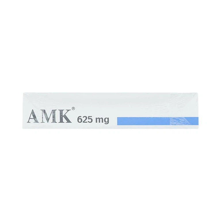 Thuốc AMK 625mg R.X điều trị nhiễm trùng đường hô hấp (2 vỉ x 5 viên)