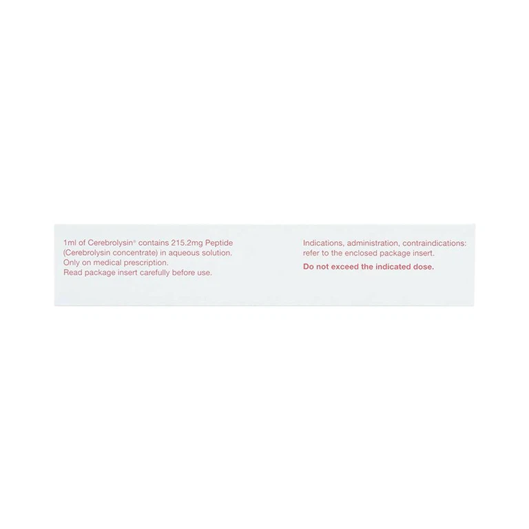 Thuốc tiêm Cerebrolysin 10ml điều trị rối loạn trí nhớ, sa sút trí tuệ (1 vỉ x 5 ống x 10ml)