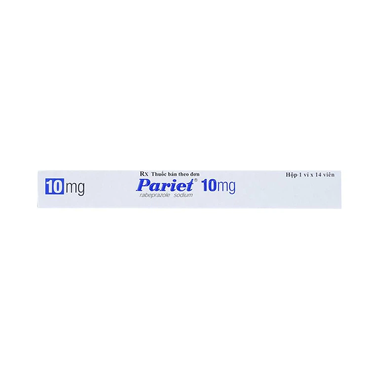 Thuốc ức chế bơm Proton Pariet 10mg Eisai điều trị loét dạ dày, tá tràng (1 vỉ x 14 viên) 