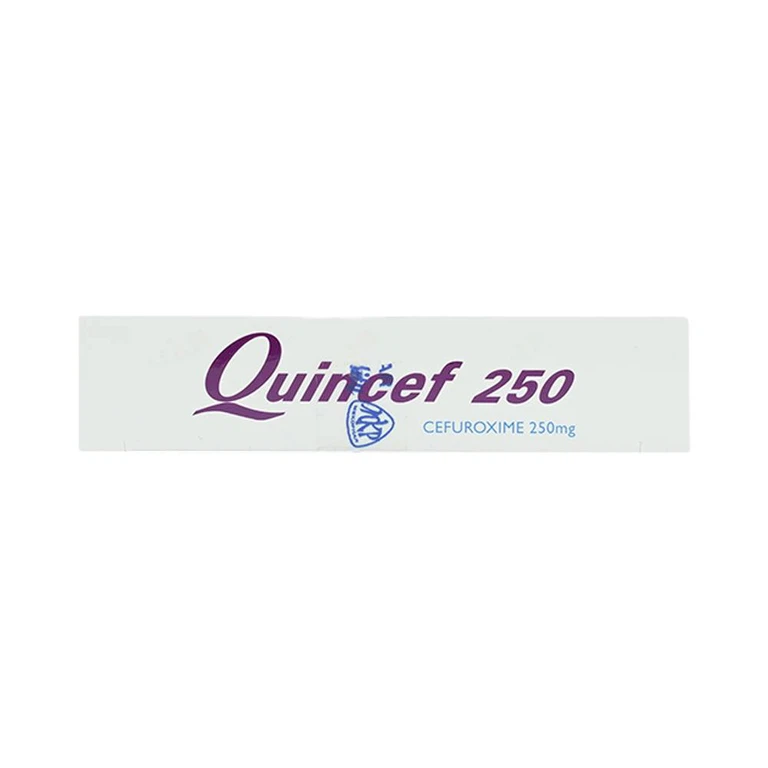 Thuốc Quincef 250 Mekophar điều trị viêm tai giữa, viêm xoang (2 vỉ x 5 viên)