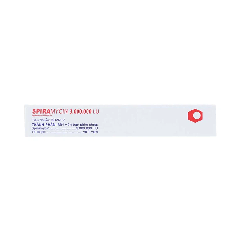 Thuốc Spiramycin 3.000.000 I.U Vidipha điều trị nhiễm khuẩn đường hô hấp (10 viên)