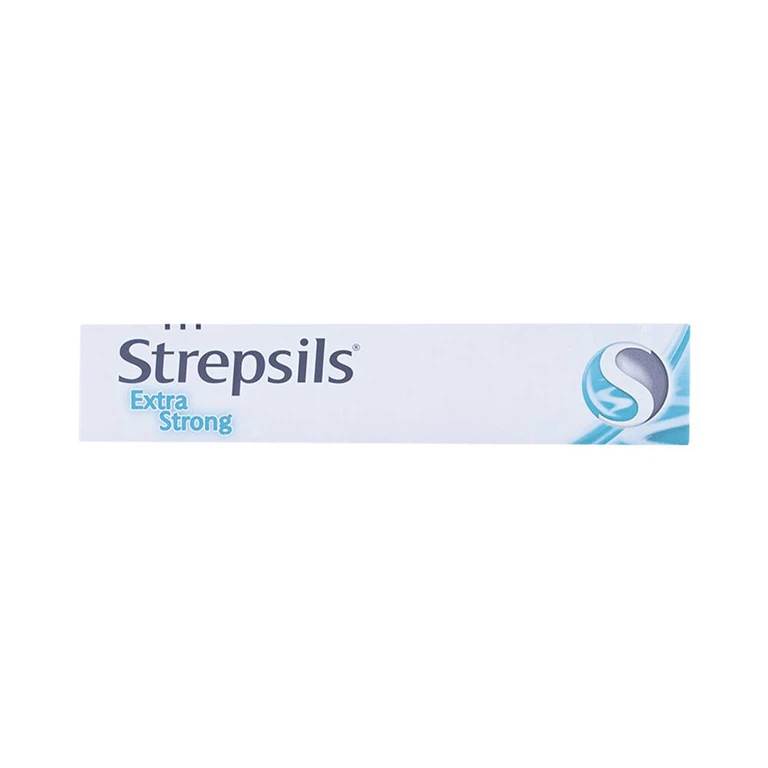 Viên ngậm Strepsils Extra Strong Reckitt Benckiser kháng khuẩn để làm giảm đau họng (2 vỉ x 12 viên)