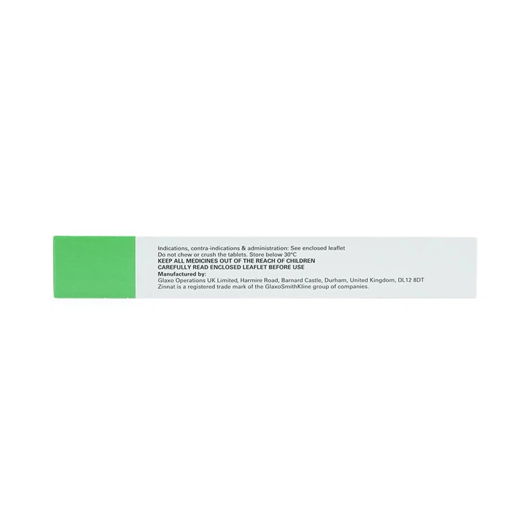 Thuốc Zinnat tablets 125mg GSK điều trị các chứng nhiễm khuẩn (1 vỉ x 10 viên)