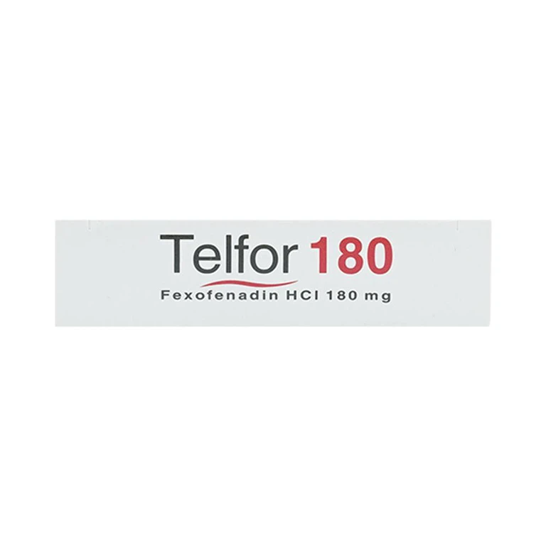 Thuốc Telfor 180 DHG điều trị triệu chứng của bệnh mày đay (2 vỉ x 10 viên)