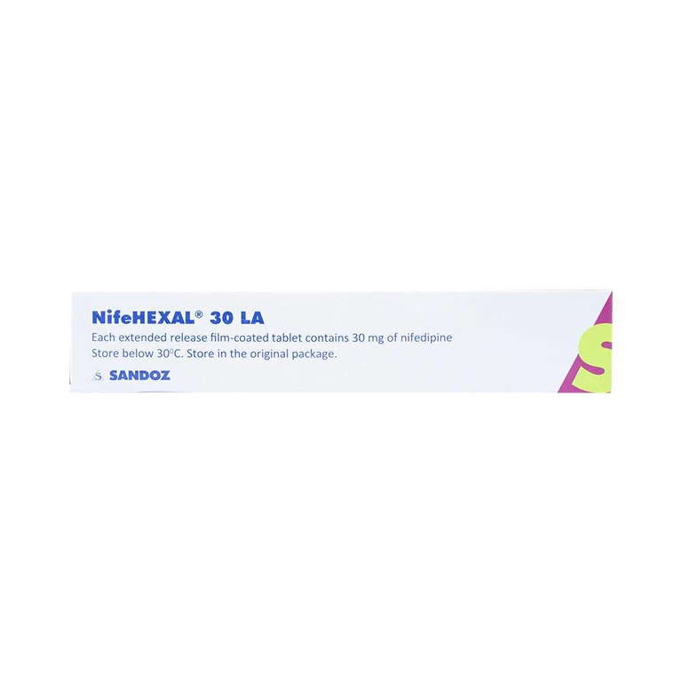 Viên nén NifeHexal 30 LA Sandoz điều trị tăng huyết áp (3 vỉ x 10 viên)