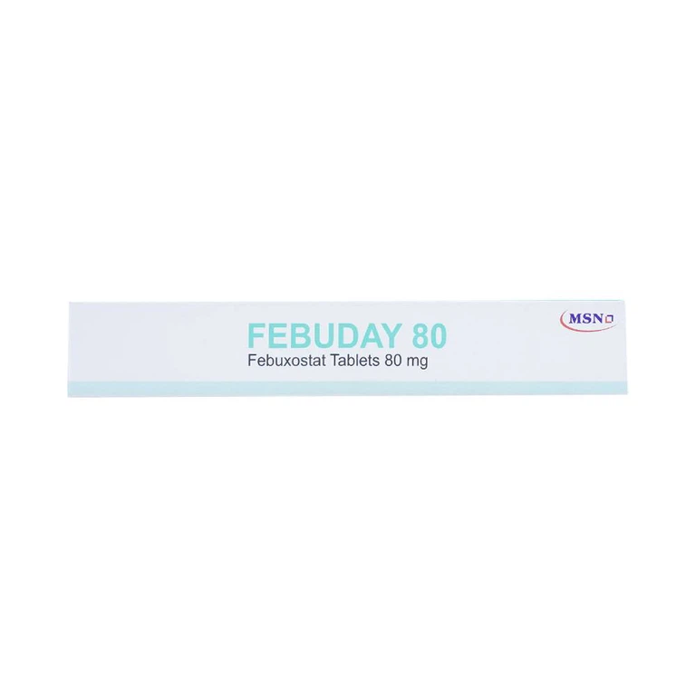 Thuốc Febuday 80 MSN điều trị tăng acid uric huyết (3 vỉ x 10 viên)