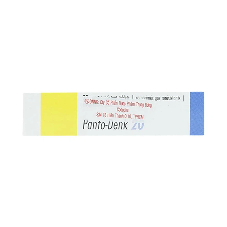 Viên nén Panto-Denk 20 điều trị bệnh trào ngược nhẹ (2 vỉ x 14 viên)