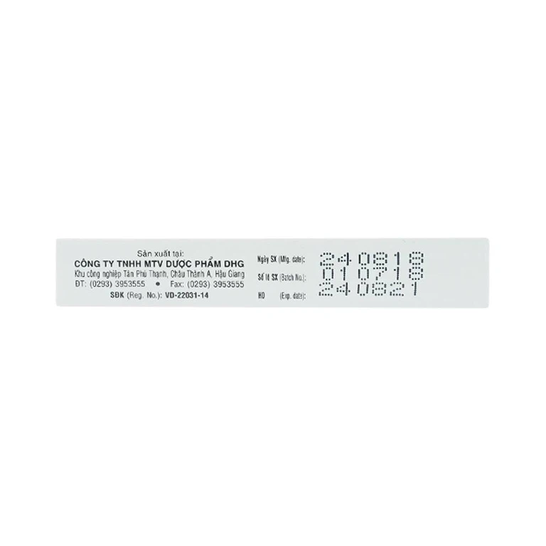 Thuốc Fenaflam DHG điều trị các tình trạng viêm đau cấp tính (2 vỉ x 10 viên)