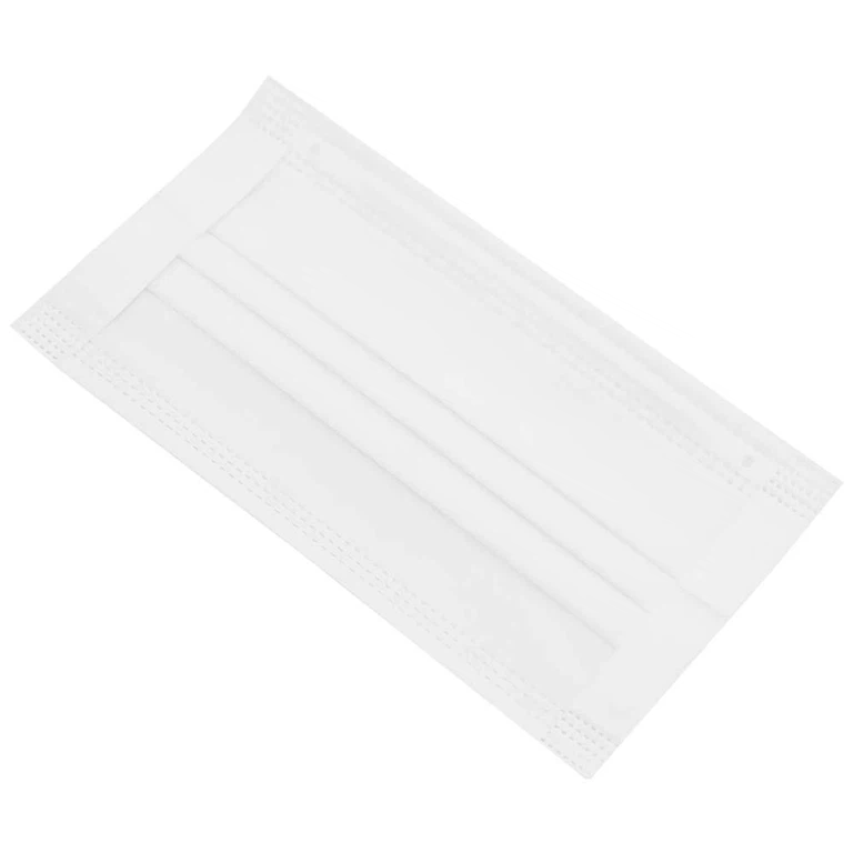 Khẩu trang y tế VTB màu trắng 3 lớp hỗ trợ ngăn khói, bụi, kháng khuẩn (50 cái)