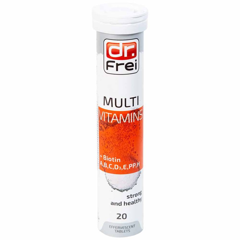 Viên sủi Multivitamins + Biotin Dr. Frei bổ sung vitamin cho cơ thể (20 viên) 
