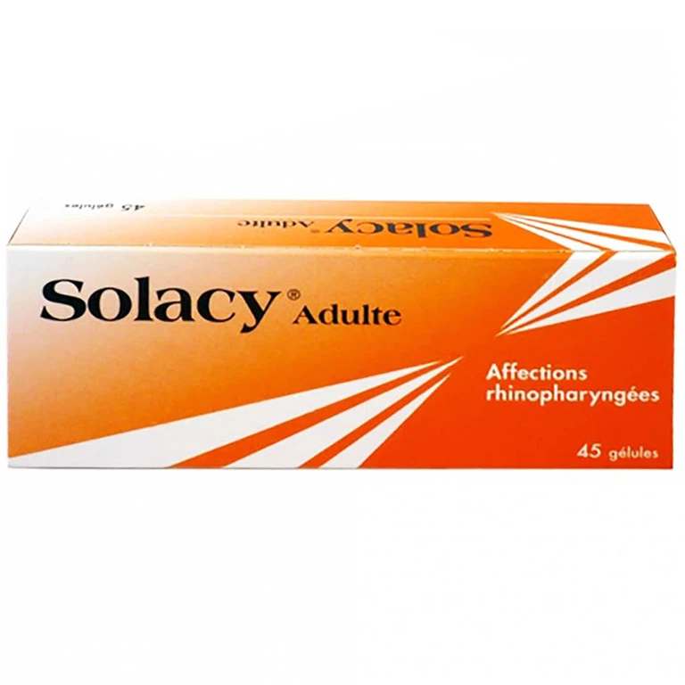 Thuốc Solacy Adulte 77,4mg  Laboratoires Grimberg điều trị triệu chứng bệnh lý mũi – hầu (45 viên)