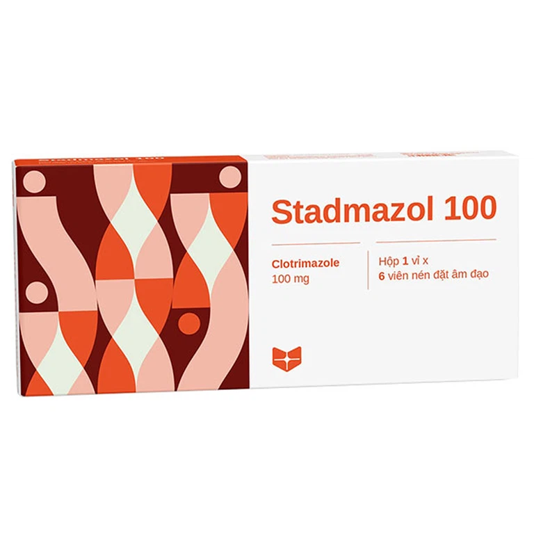 Viên đặt âm đạo Stadmazol Stella điều trị viêm âm đạo do Candida (1 vỉ x 6 viên) 