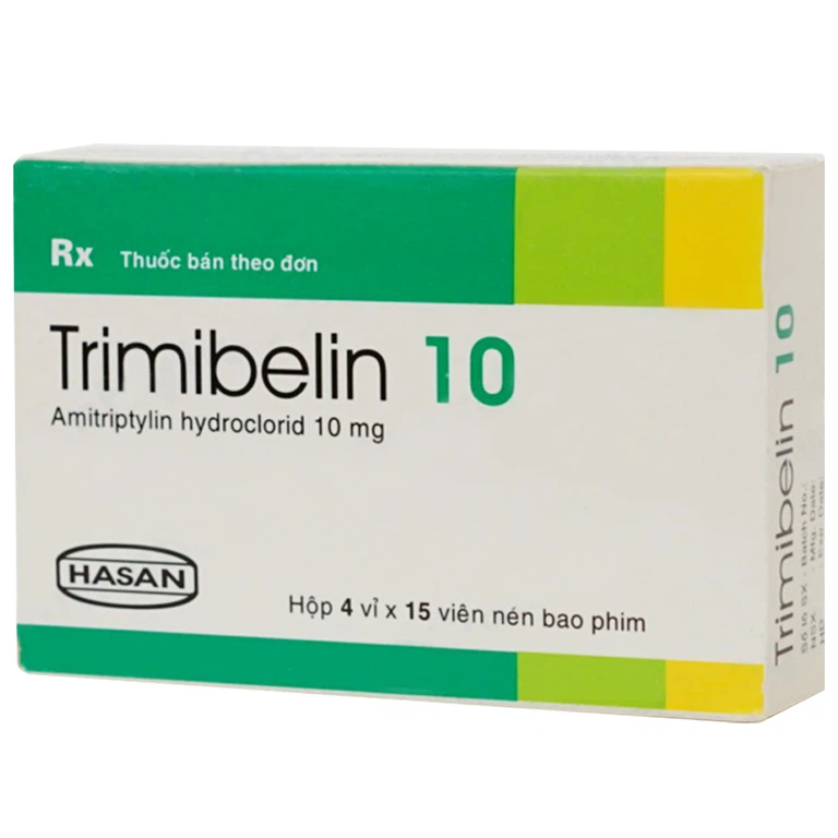 Thuốc Trimibelin 10 Hasan điều trị trầm cảm (4 vỉ x 15 viên)