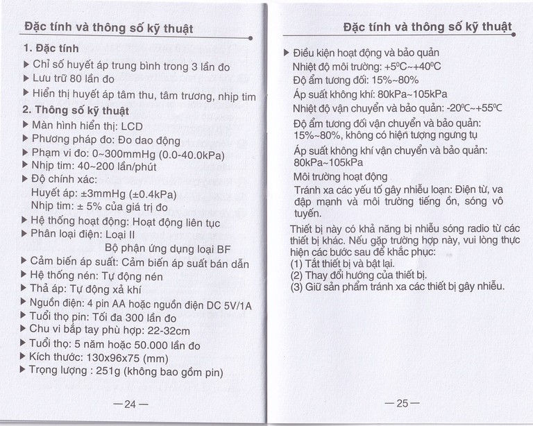 Máy đo huyết áp điện tử bắp tay Yuwell YE610D bộ nhớ lưu trữ đến 80 lần, cho kết quả trung bình 3 lần đo