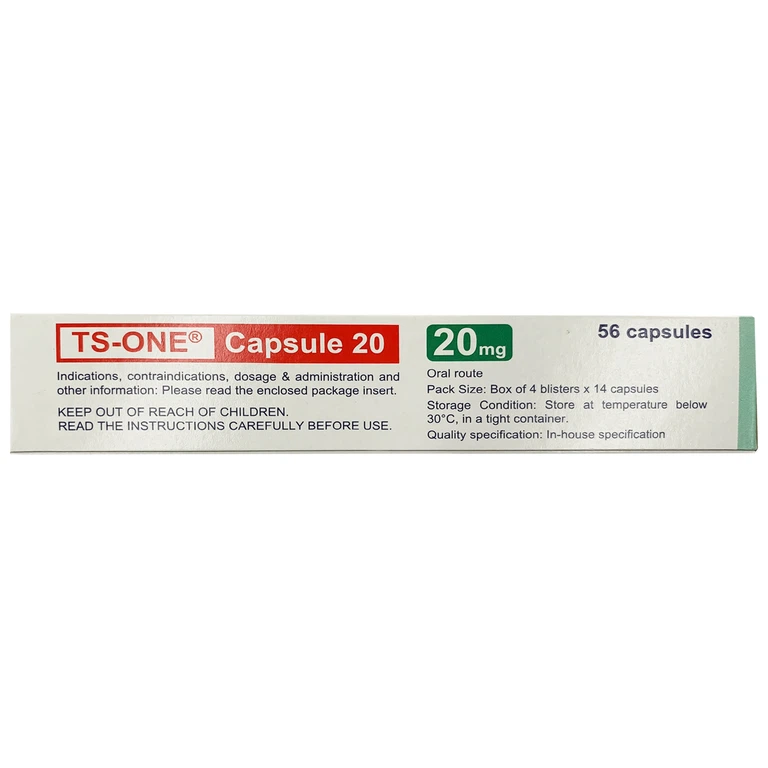 Thuốc TS-One Capsule 20mg Taiho điều trị ung thư dạ dày (4 vỉ x 14 viên)