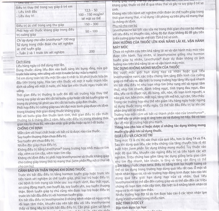 Thuốc Levothyrox 75µg Merck điều trị bướu giáp đơn thuần lành tính (2 vỉ x 15 viên)