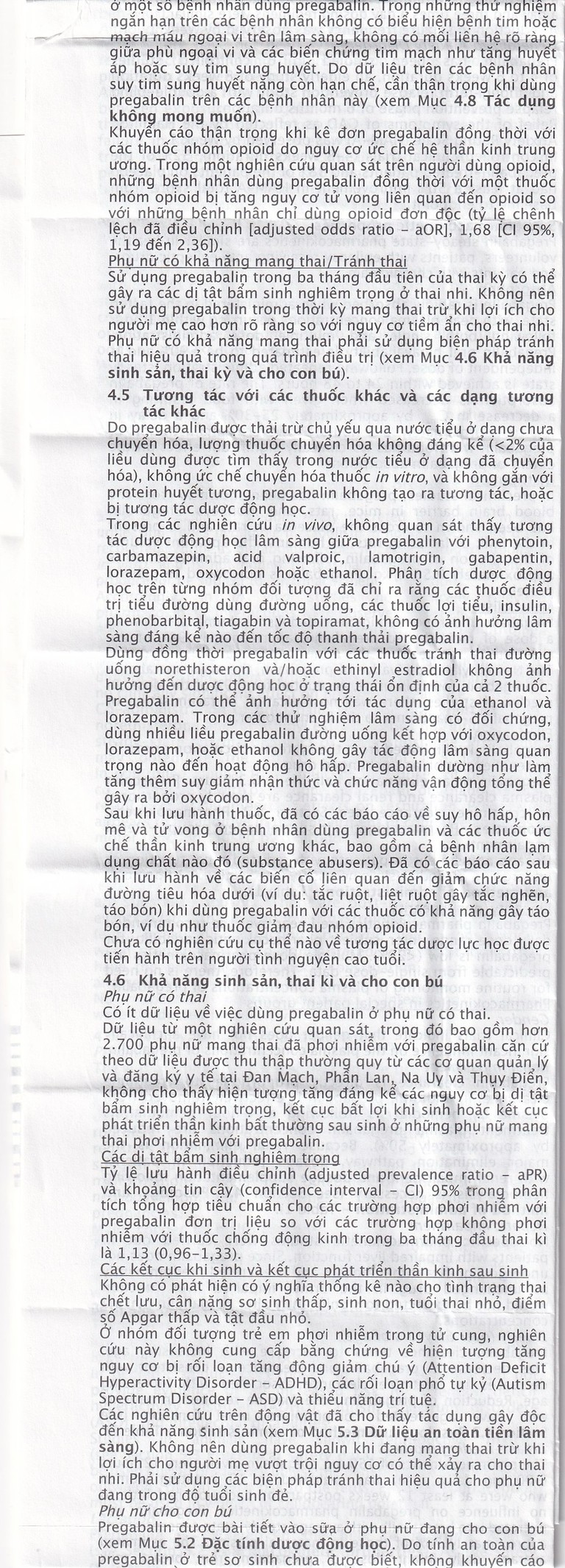 Viên nang cứng Lyrica 75mg Viatris điều trị đau thần kinh, động kinh cục bộ (4 vỉ x 14 viên) 