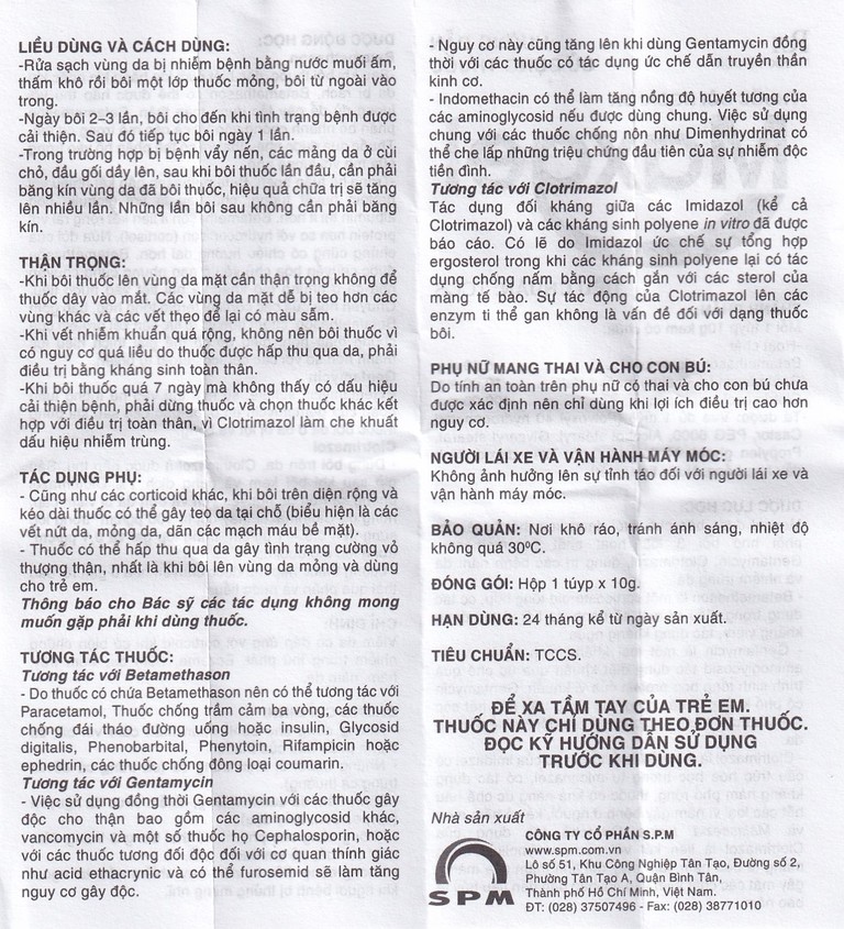 Kem bôi da Maxgel SPM điều trị viêm da, viêm trầy, hăm, nấm da (10g)