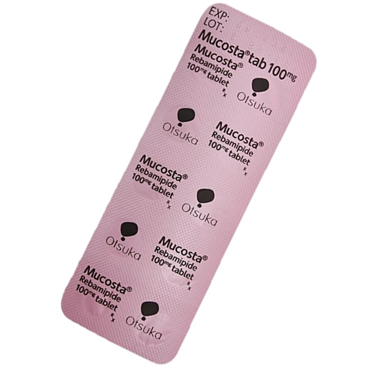 Viên nén Mucosta tablets 100mg Otsuka điều trị loét dạ dày (10 vỉ x 10 viên)