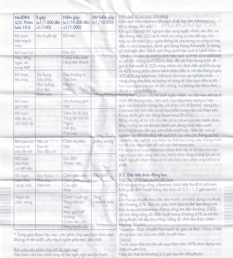 Viên nén Mydocalm 150 Gedeon điều trị sự tăng trương lực cơ xương (3 vỉ x 10 viên)