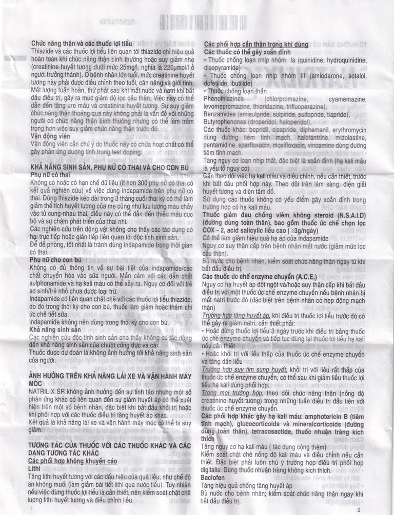 Viên nén Natrilix SR Servier điều trị tăng huyết áp nguyên phát (3 vỉ x 10 viên)