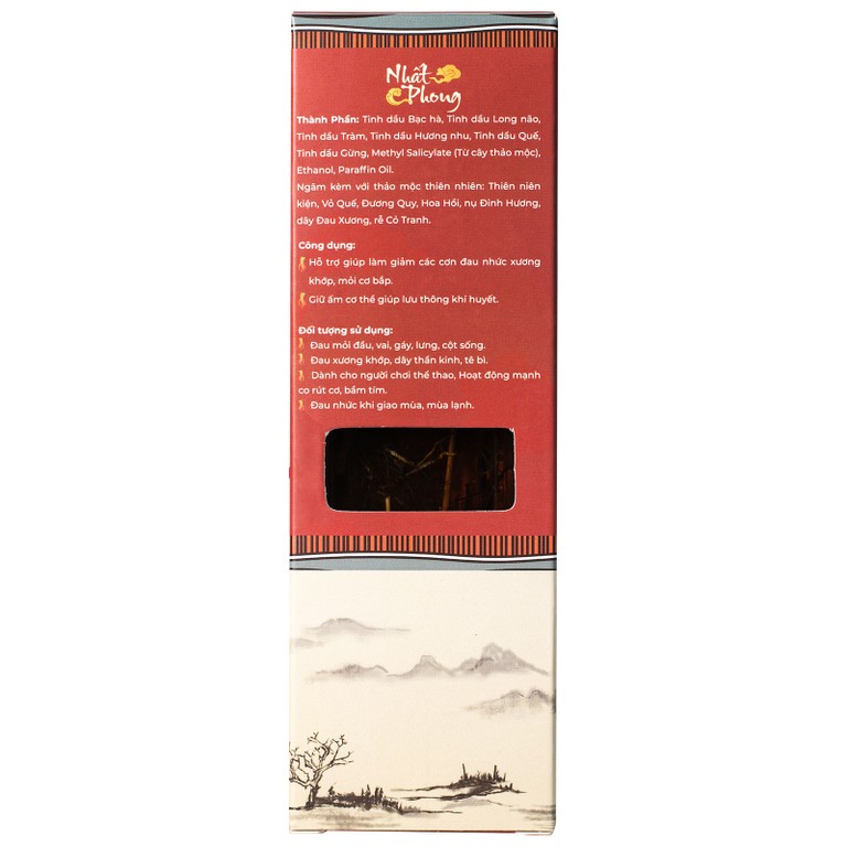 Tinh dầu xoa bóp dược liệu Nhất Phong 50ml giảm đau nhức xương khớp, mỏi cơ bắp, làm ấm cơ thể