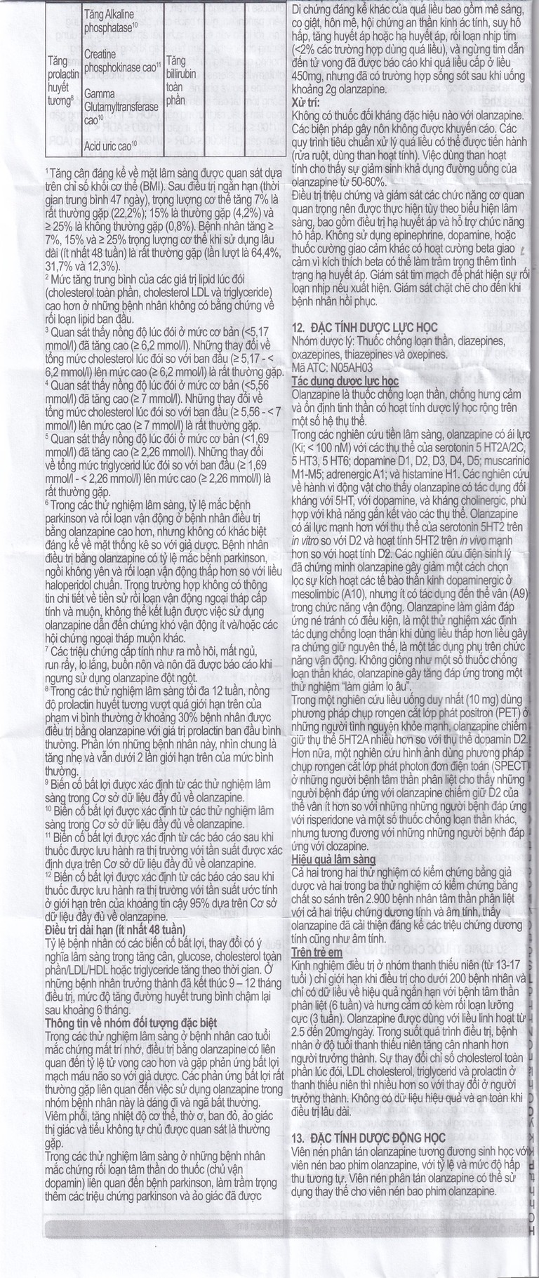 Viên nén Nykob 5mg Genepharm SA điều trị tâm thần phân liệt (4 vỉ x 7 viên)