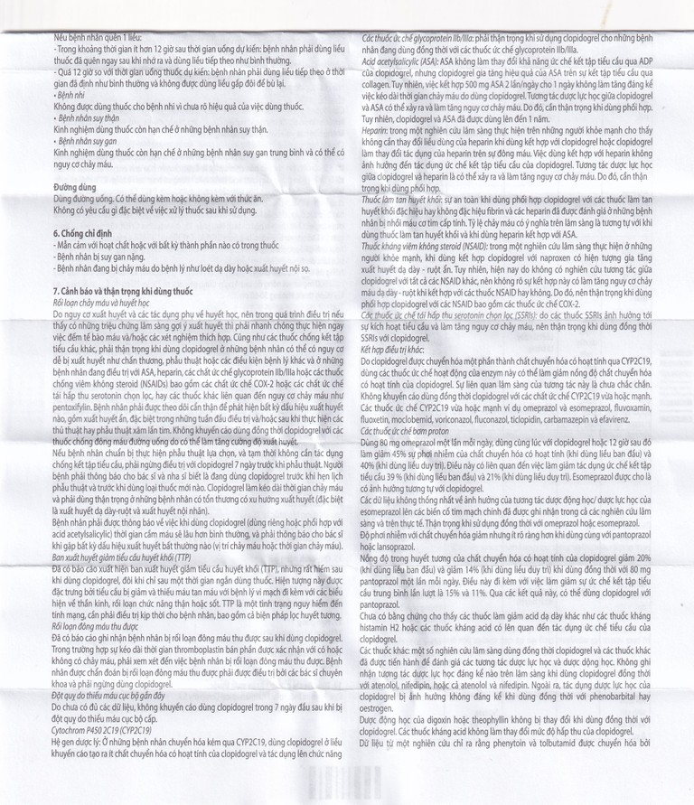 Thuốc Pidotan 75mg One Pharma phòng ngừa huyết khối động mạch và rung nhĩ (4 vỉ x 7 viên)