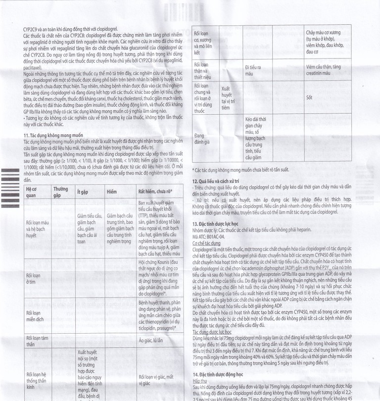 Thuốc Pidotan 75mg One Pharma phòng ngừa huyết khối động mạch và rung nhĩ (4 vỉ x 7 viên)