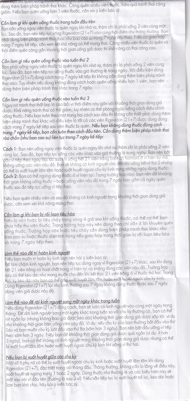 Thuốc Rigevidon 21+7 Gedeon dùng cho tránh thai (3 vỉ x 28 viên) 