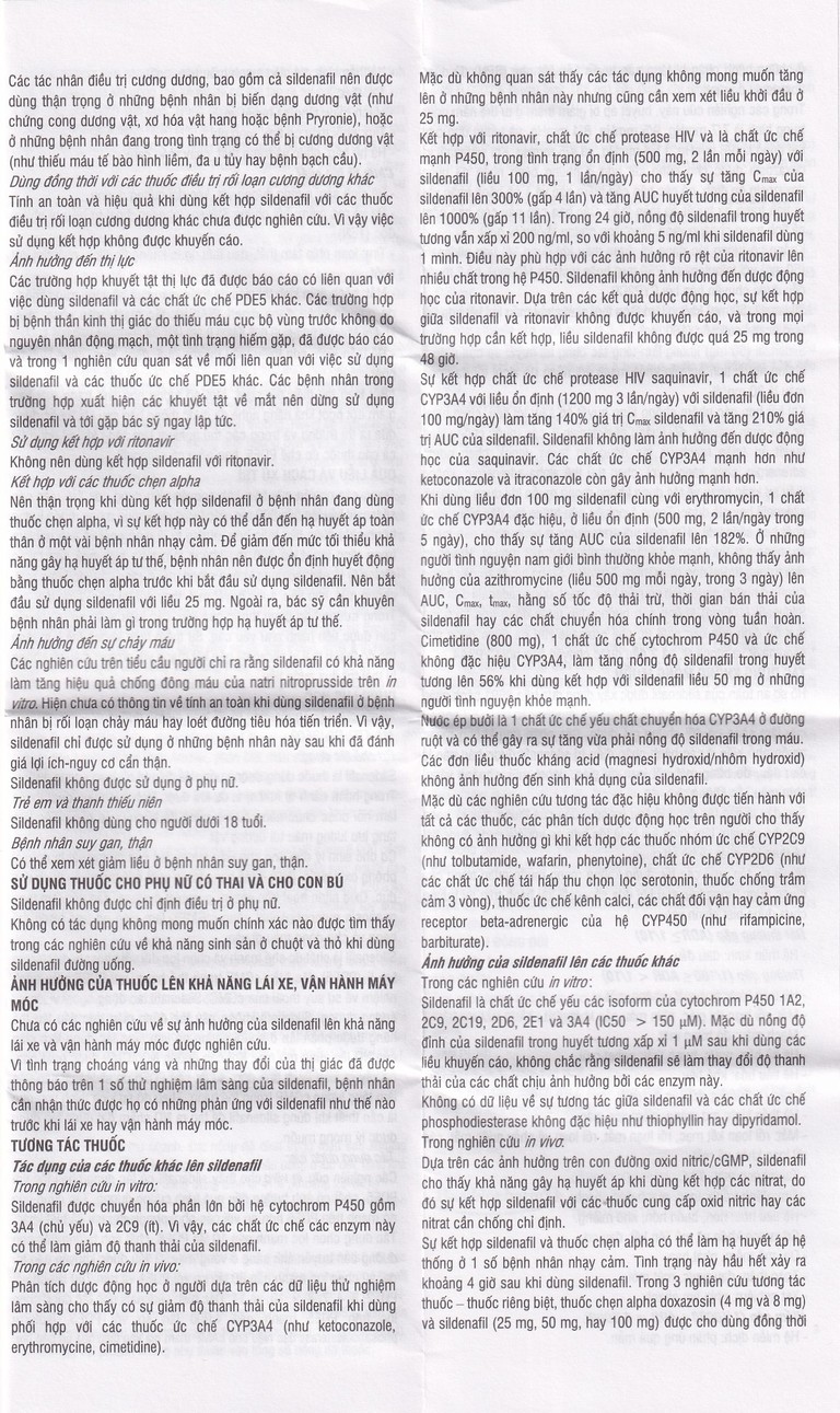 Thuốc Sidelena ODT 50mg Herabiopharm điều trị rối loạn chức năng cương dương ở nam giới (1 vỉ x 4 viên)