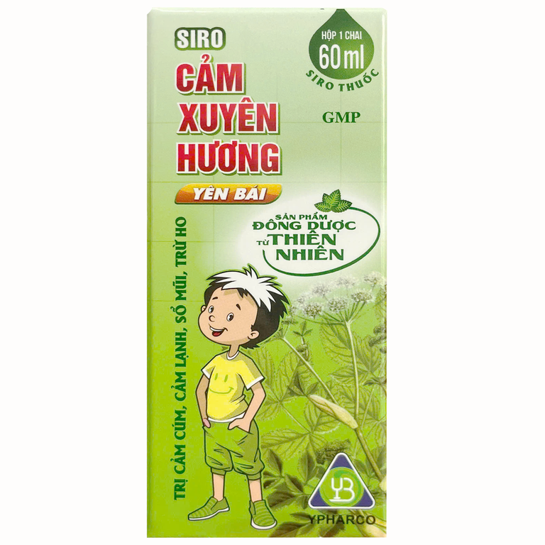 Siro thảo dược Cảm Xuyên Hương Yên Bái điều trị cảm cúm, cảm lạnh (60ml)