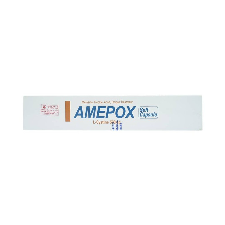 Thuốc Amepox 500mg DongKoo điều trị sạm da do tàn nhang, nám da (20 vỉ x 5 viên)
