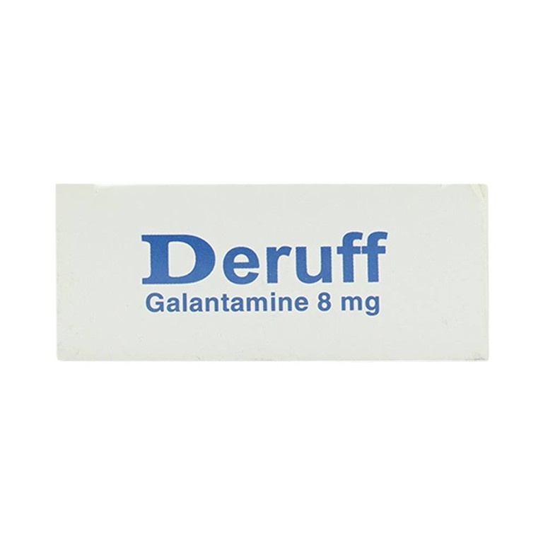 Thuốc Deruff 8mg Davipharm điều trị chứng sa sút trí tuệ từ nhẹ đến trung bình (4 vỉ x 7 viên)