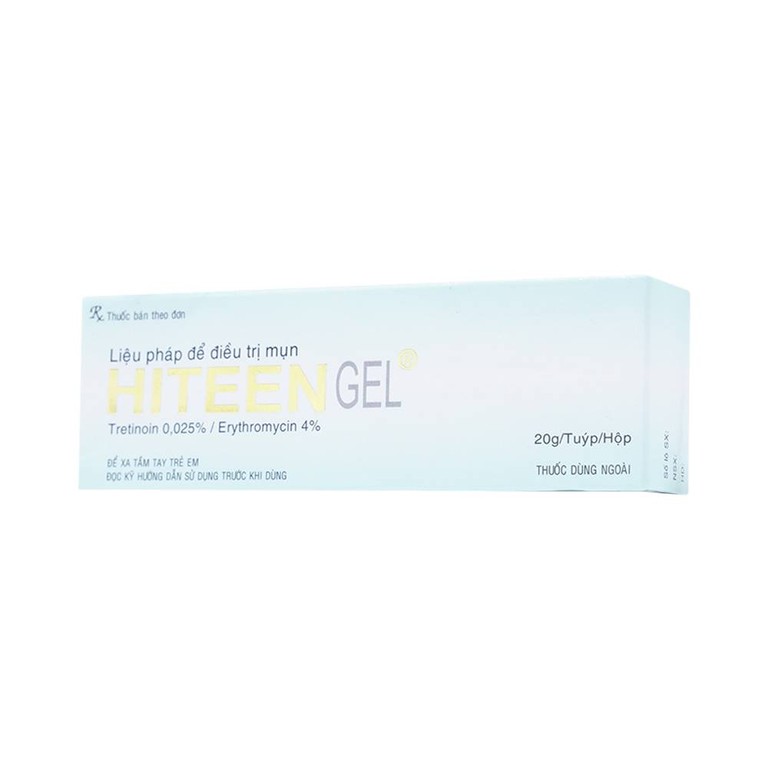 Gel bôi da Hiteen Phil điều trị mụn trứng cá dạng vi u nang hoặc kèm viêm, mụn trứng cá mủ sần (20g)