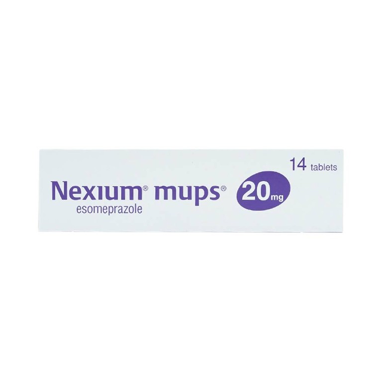 Viên nén Nexium Mups 20mg AstraZeneca điều trị trào ngược dạ dày - thực quản, loét dạ dày (2 vỉ x 7 viên)